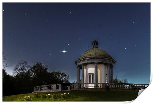 Venus and the Temple, Heaton Park Print by Pete Collins