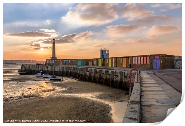 Margate Harbour Print by Darrell Evans