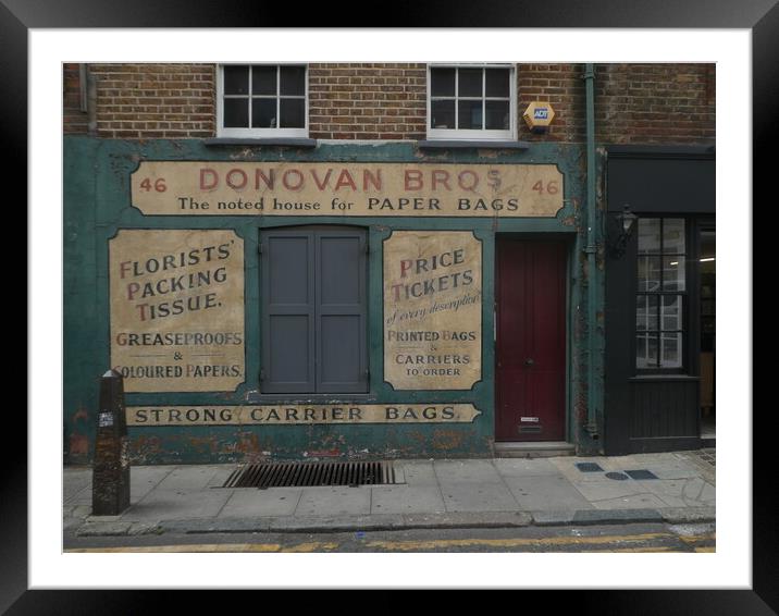 The Old Shop in Spitalfields Framed Mounted Print by Simon Hill