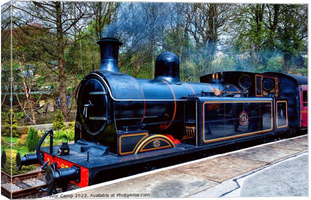 No85 at Oxenhope - 01 Canvas Print by Trevor Camp