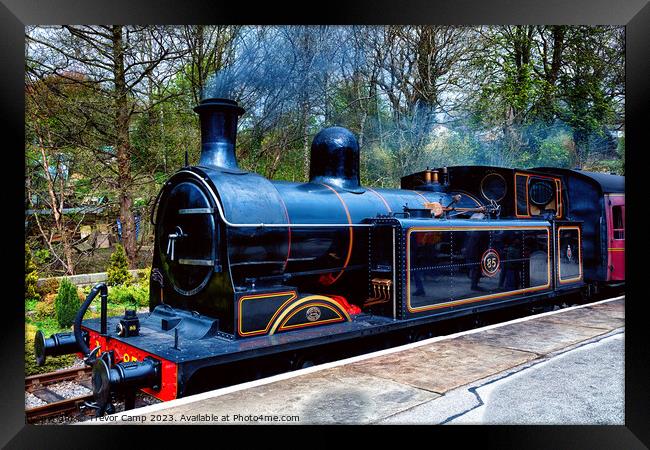 No85 at Oxenhope - 01 Framed Print by Trevor Camp