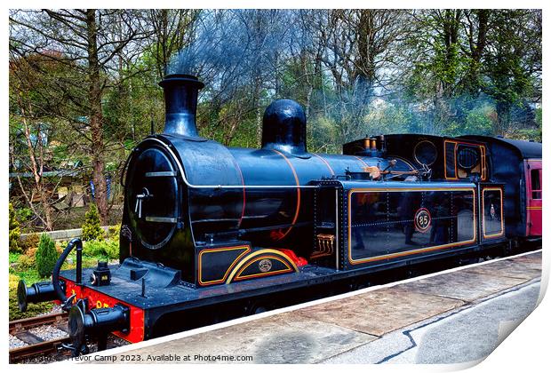 No85 at Oxenhope - 01 Print by Trevor Camp