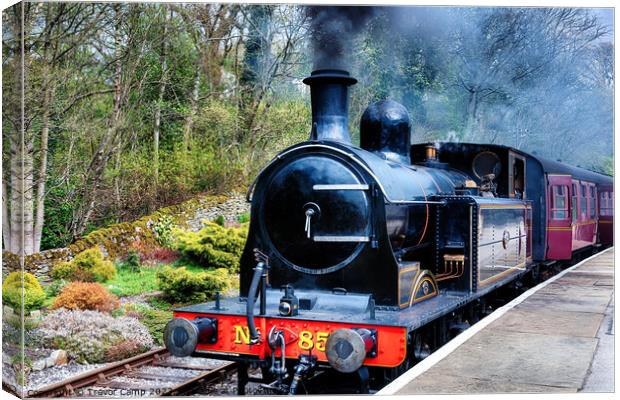 No85 at Oxenhope - 02 Canvas Print by Trevor Camp