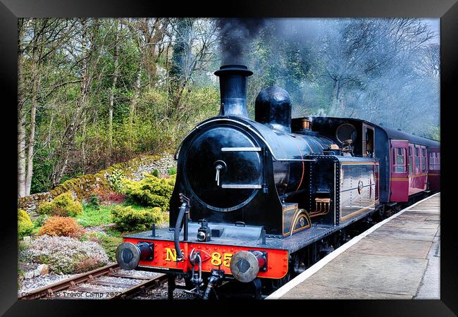 No85 at Oxenhope - 02 Framed Print by Trevor Camp