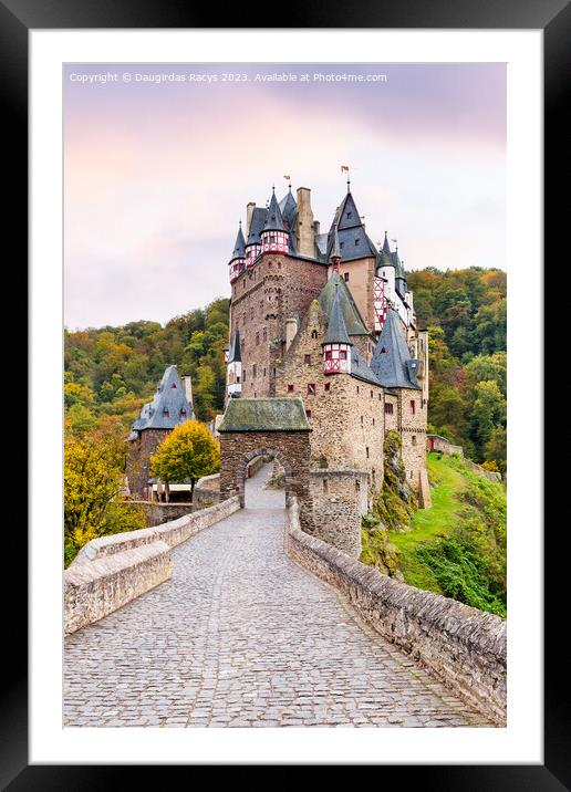 Autumnal Fairytale Burg Eltz Framed Mounted Print by Daugirdas Racys