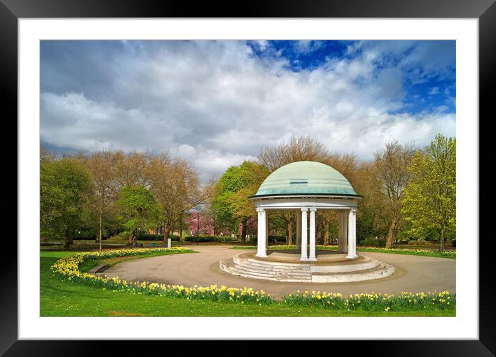 Clifton Park Bandstand in Rotherham   Framed Mounted Print by Darren Galpin