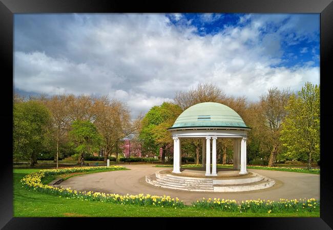 Clifton Park Bandstand in Rotherham   Framed Print by Darren Galpin