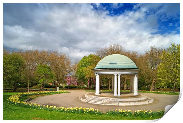 Clifton Park Bandstand in Rotherham   Print by Darren Galpin