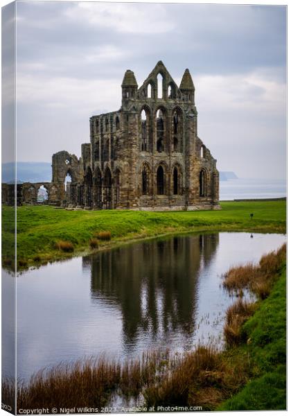 Whitby Abbey Canvas Print by Nigel Wilkins