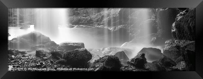 Submerged in the Force of Nature Framed Print by Les McLuckie