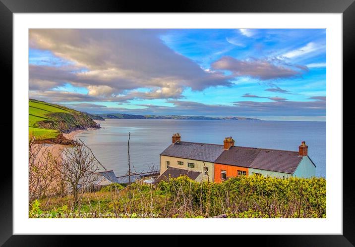 Start Bay, from Hallsands village  Framed Mounted Print by Ian Stone