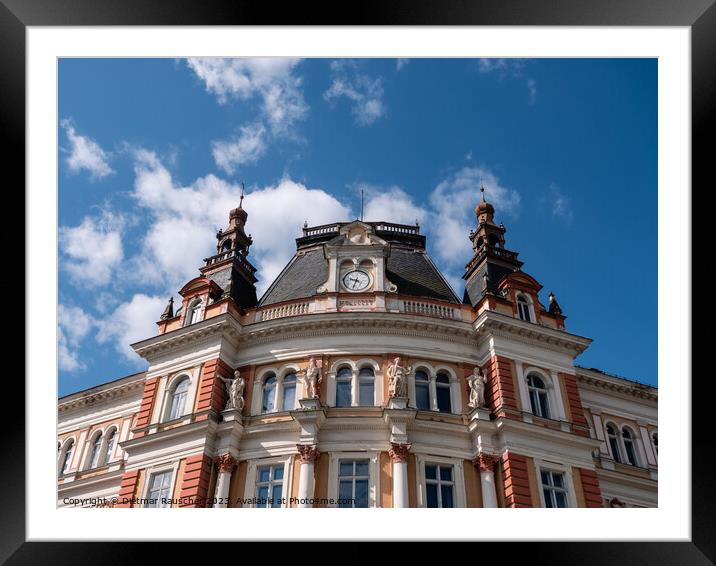 Old Main Post Office Building in Karlovy Vary, Czech Republic Framed Mounted Print by Dietmar Rauscher