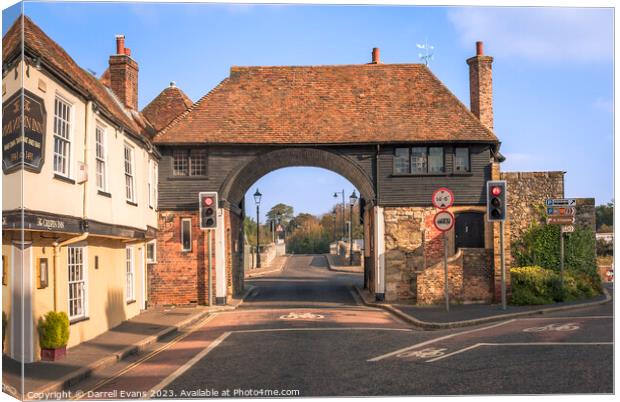 Barbican Gate Canvas Print by Darrell Evans