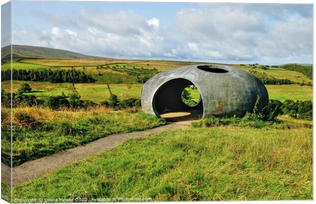 Wycoller Country Park  Lancashire Canvas Print by Diana Mower