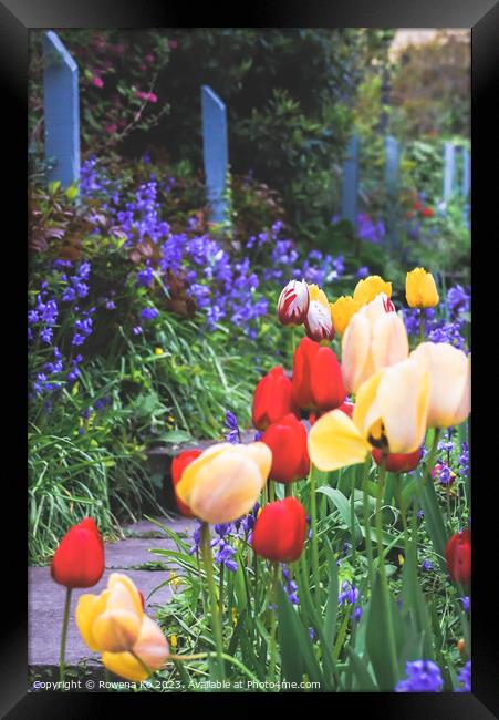 Secret Monet Garden in Bath Framed Print by Rowena Ko
