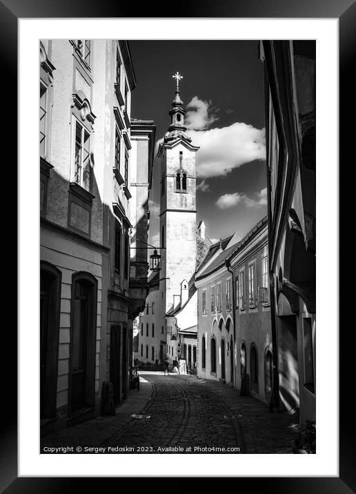 Steyr - a town in Austria. Framed Mounted Print by Sergey Fedoskin