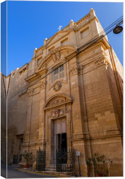 St Anne Church in Birgu, Malta Canvas Print by Artur Bogacki