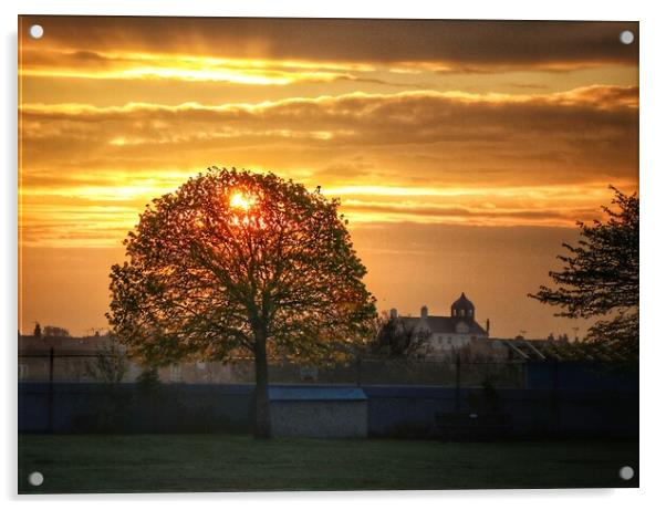 Hometown Brightlingsea Sunrise   Acrylic by Tony lopez