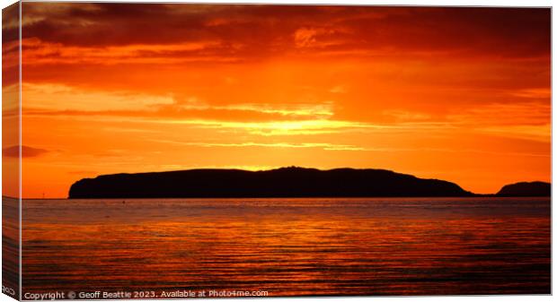 Great Orme Sunrise, North Wales Canvas Print by Geoff Beattie