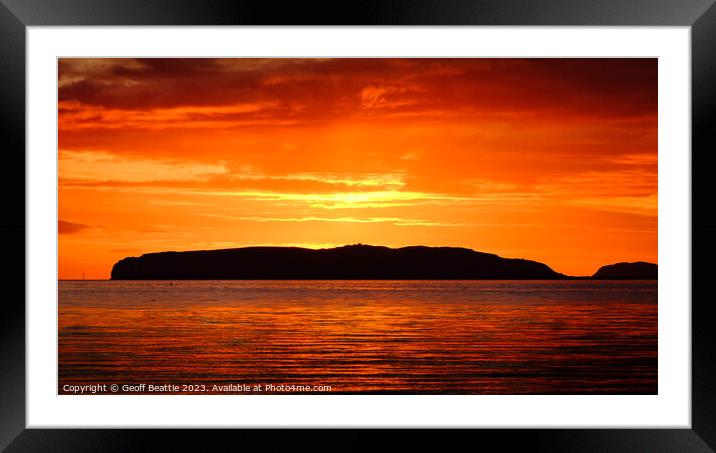 Great Orme Sunrise, North Wales Framed Mounted Print by Geoff Beattie