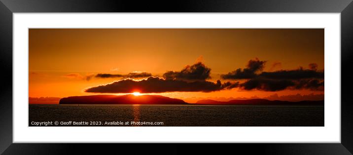 Day break over The Great Orme, North Wales Framed Mounted Print by Geoff Beattie