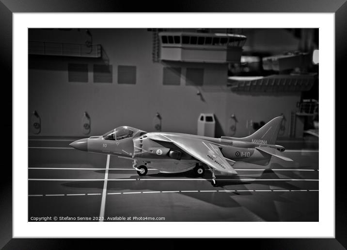 Sea Harrier jump jet close-up Framed Mounted Print by Stefano Senise
