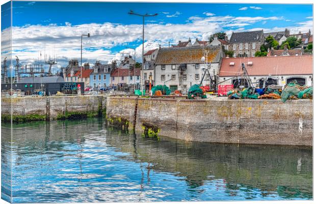 Pittenweem Harbour   Canvas Print by Valerie Paterson