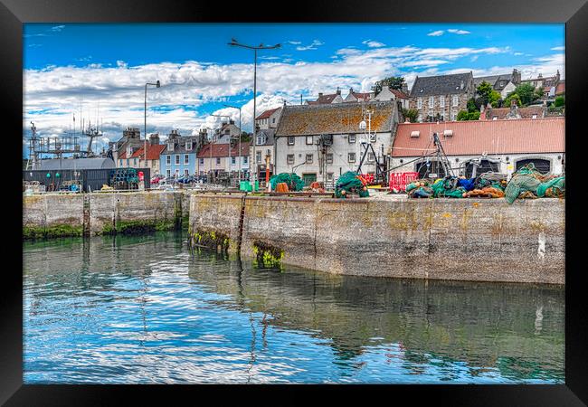 Pittenweem Harbour   Framed Print by Valerie Paterson