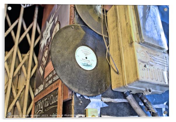 Saigon Vinyl  Acrylic by Kevin Plunkett