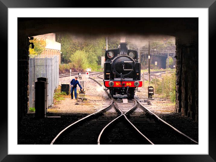 The Steam Engine's Dance Framed Mounted Print by Trevor Camp