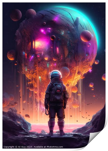 Space Oddity Print by Craig Doogan Digital Art