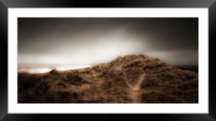 Windswept Dunes Framed Mounted Print by Martin Plomer