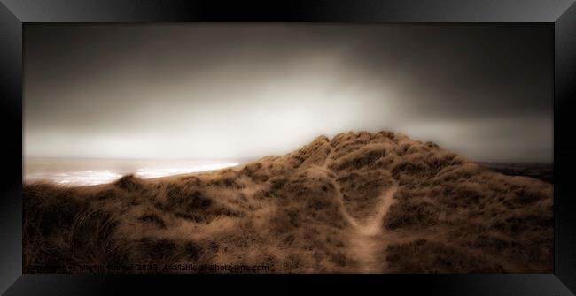 Windswept Dunes Framed Print by Martin Plomer