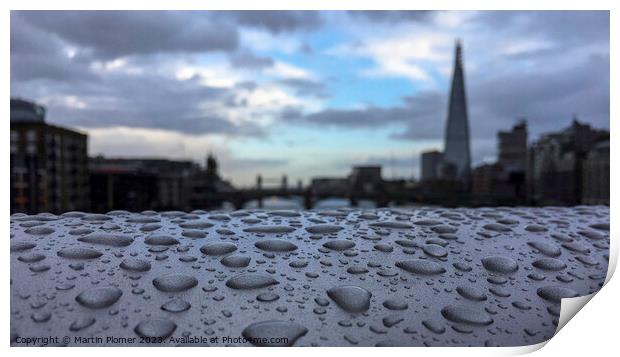 London through a rainy veil Print by Martin Plomer