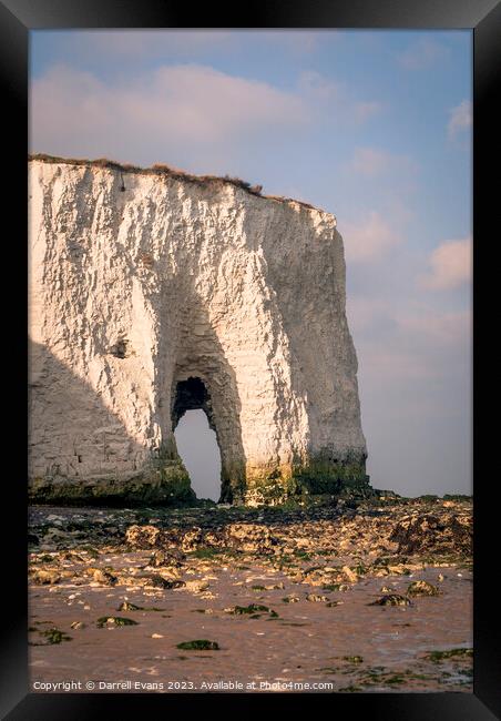 Chalk arch Framed Print by Darrell Evans