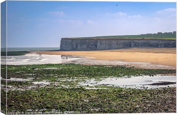 Kingsgate Bay towards Broadstairs Canvas Print by Darrell Evans