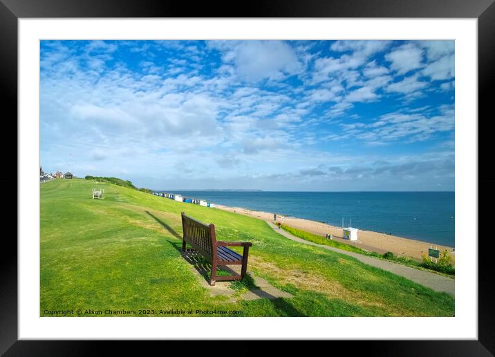 Tankerton Slopes Kent Framed Mounted Print by Alison Chambers