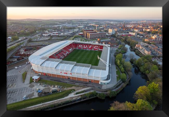 RUFC - New York Stadium Framed Print by Apollo Aerial Photography