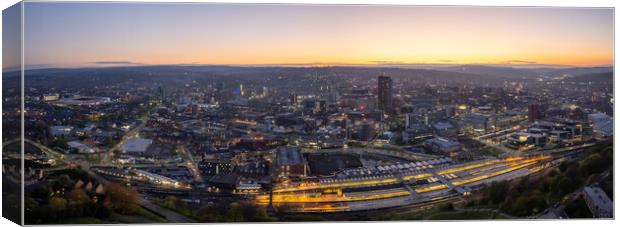 Sheffield City Skyline Canvas Print by Apollo Aerial Photography