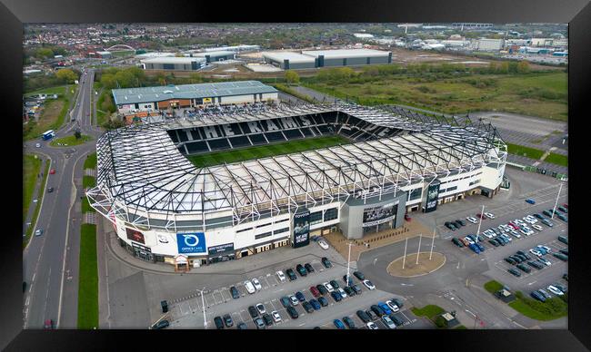 Derby County Pride Park Framed Print by Apollo Aerial Photography