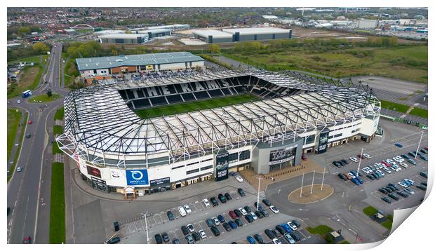 Derby County Pride Park Print by Apollo Aerial Photography