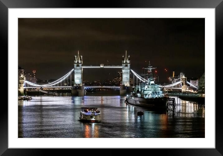 Tower Bridge London Framed Mounted Print by David French