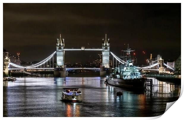 Tower Bridge London Print by David French