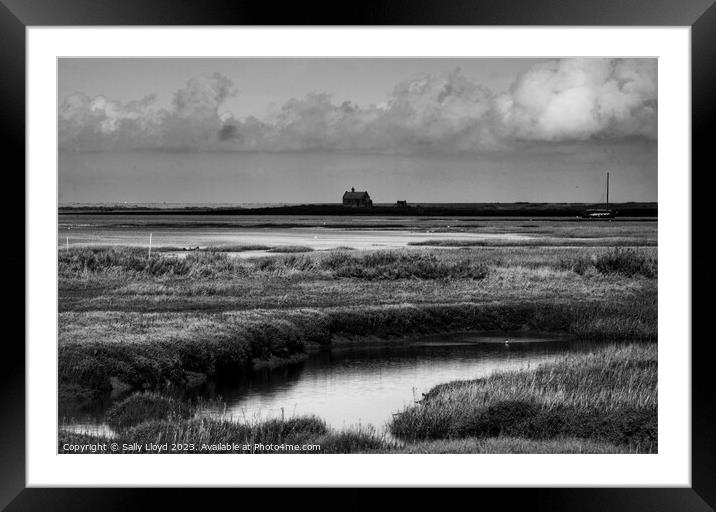View to the Watch House at Blakeney Framed Mounted Print by Sally Lloyd