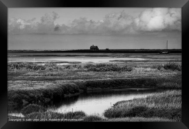View to the Watch House at Blakeney Framed Print by Sally Lloyd