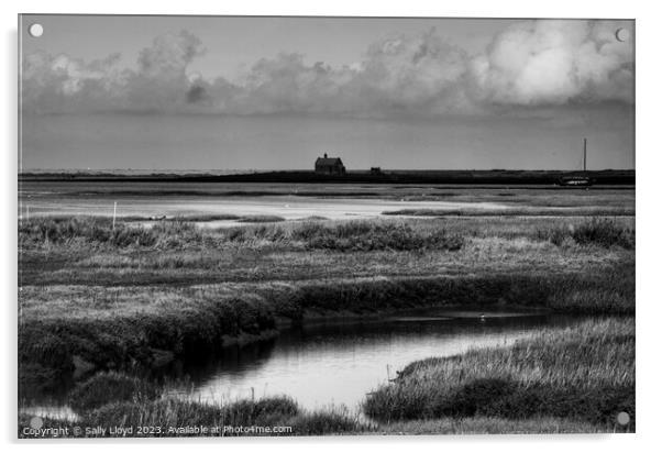 View to the Watch House at Blakeney Acrylic by Sally Lloyd