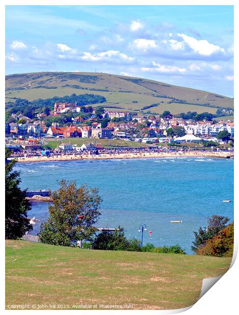 Serenity of Swanage Print by john hill