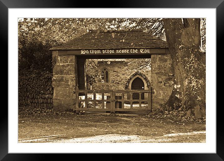 The Lych Gate Framed Mounted Print by Brian Roscorla