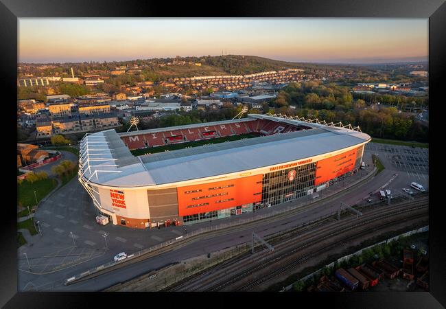 RUFC - New York Stadium Framed Print by Apollo Aerial Photography