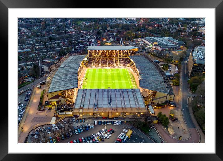 Molineux Stadium Framed Mounted Print by Apollo Aerial Photography